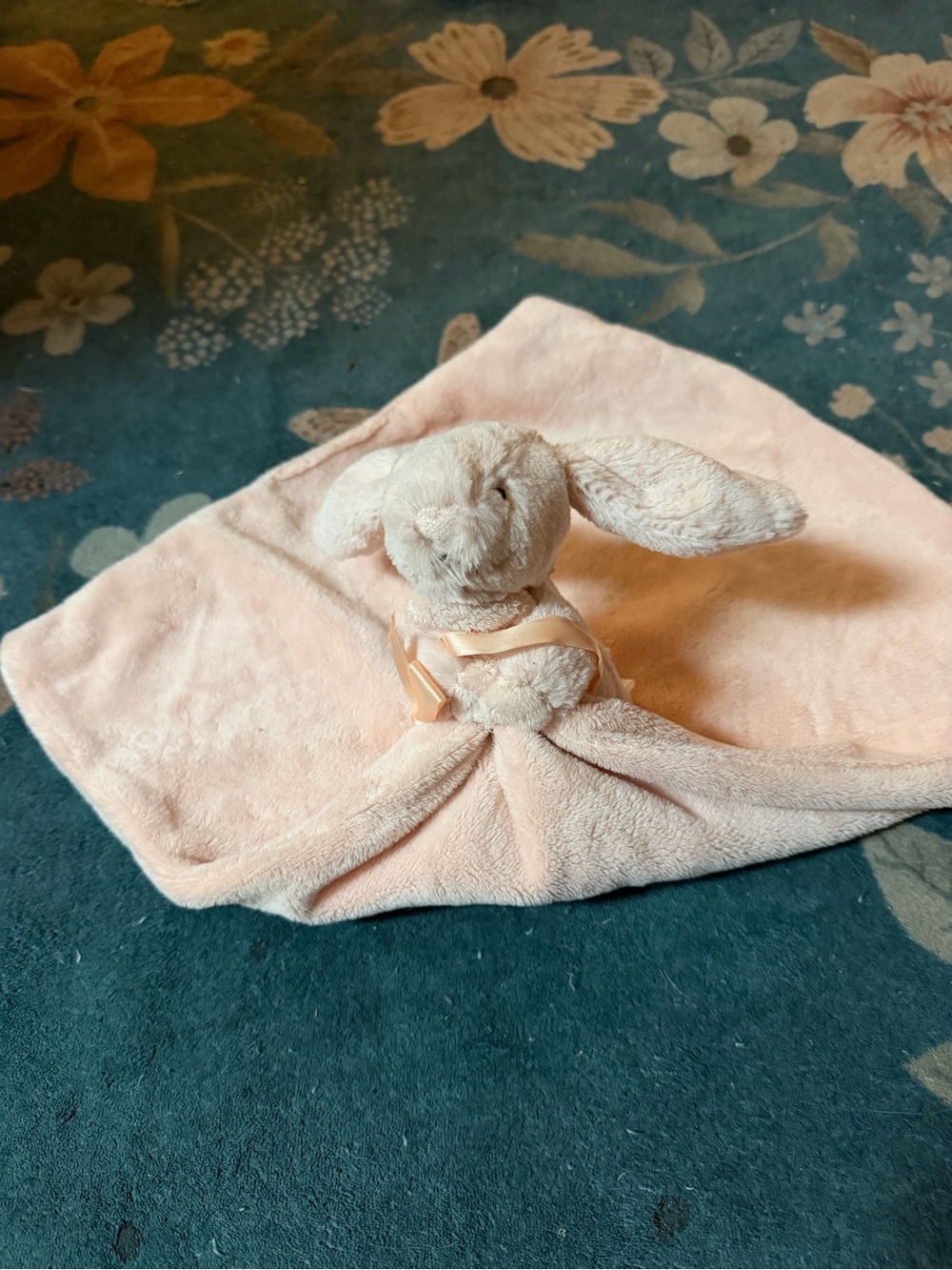 Jellycat Pale Pink Bunny Comforter Security Blankie